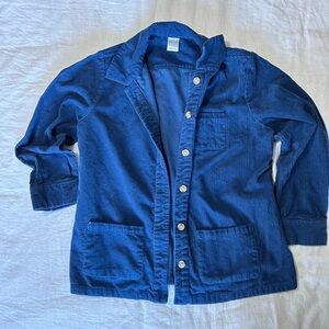 Blair Navy Corduroy Chore Coat/Jacket Size Large